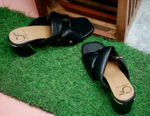 VANYA BLACK HEELS